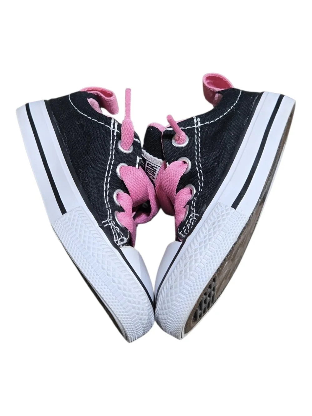 Converse Chuck Taylor All Star Infant Slip-On Sneakers Black Pink Size 5